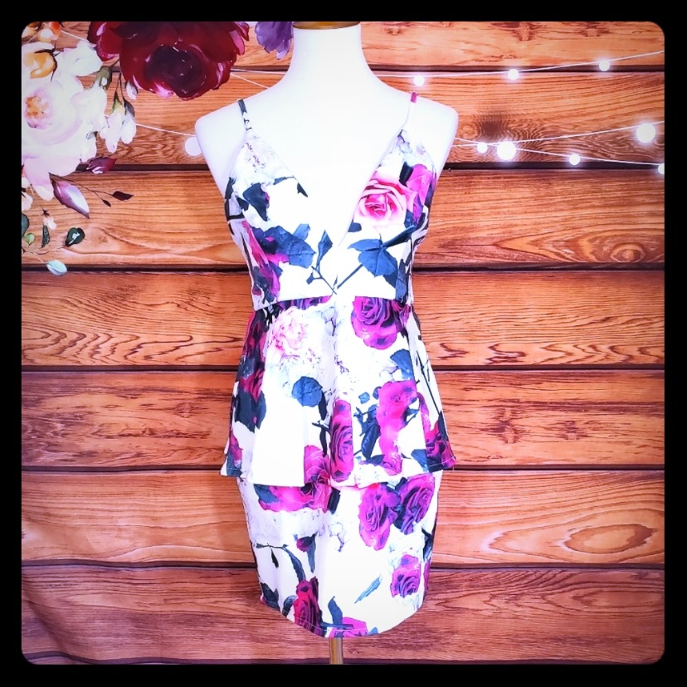 Lulus floral mini dress